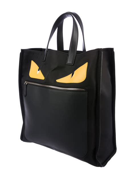 fendi tote bag grey|fendi tote bag monster price.